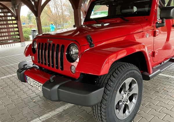 Jeep Wrangler cena 119000 przebieg: 72000, rok produkcji 2016 z Poznań małe 742